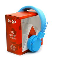 אוזניות קשת עם מיקרופון DOQO Q20 - (צבע: שחור, לבן, כחול, ורוד)