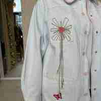 ג׳קט ג׳ינס פרח