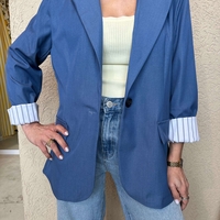 בלייזר שרוול פסים