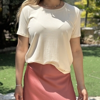 חולצת בייסיק אורן שמנת