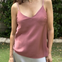 גופיית סאטן ורוד עתיק
