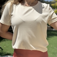חולצת בייסיק אורן שמנת