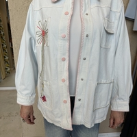 ג׳קט ג׳ינס פרח