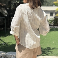חולצה מכופתרת פסים עדן