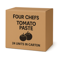 רסק עגבניות FOUR CHEFS מרוכז מאוד - 400 גרם × 24 (מארז)