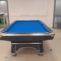 שולחן פול מקצועי 9 פיט AMERICAN POOL צבע שחור אמריקן פול
