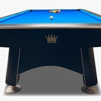 שולחן פול מקצועי 9 פיט CROWN צבע שחור אמריקן פול