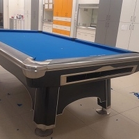 שולחן פול מקצועי 9 פיט AMERICAN POOL צבע שחור אמריקן פול