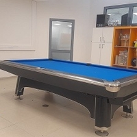 שולחן פול מקצועי 9 פיט AMERICAN POOL צבע שחור אמריקן פול