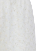 ARIELLE Linen trousers Embroidered cream