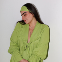 LUNNA Linen Blouse lime
