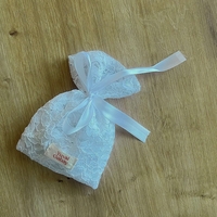Large handmade lace scrunchie