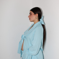 ARIELLE Linen trousers baby blue