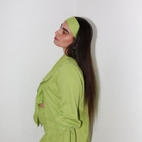 ARIELLE Linen trousers Lime