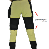 גינס רכיבה ממוגן ומאוורר - שחור