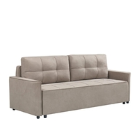 ספה מעוצבת נפתחת למיטה זוגית עם ארגז מצעים דגם ספידי קפוצ'ינו