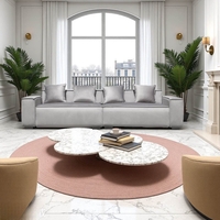 ספת רביצה יוקרתית מבד קטיפה רחיץ דוחה כתמים דגם סטורן אפור