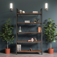 ספריה קלאסית ברוחב 70 דגם דניז DENIZ חום WALNUT