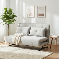 ספת אירוח נפתחת למיטה זוגית דגם דאבינו DEVINO אפור בהיר