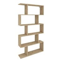 ספריה כוורת זיגזג ברוחב 90 בעיצוב מודרני דגם ורד אלון