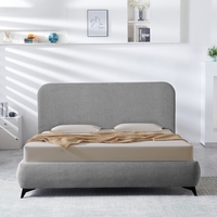 מיטה זוגית למזרן 160*200 כולל ארגז מצעים דגם הולה HOLLE אפור