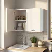 ארון שירות עליון תלוי ברוחב 80 דגם מליבו Malibu לבן