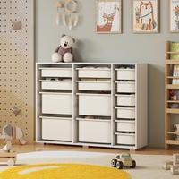 שידת איחסון מכלים רחבה בגוון לבן דגם פליי PLAY