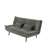 ספת אירוח מעוצבת נפתחת למיטה וחצי דגם הופמן HOFFMAN אפור כהה