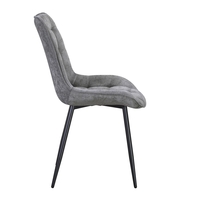 סט 4 כסאות לפינת אוכל מרופדים דגם ג’ספר JASPER אפור