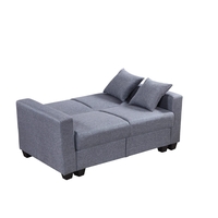 ספה 3+2 כולל ארגז אחסון נפתח למיטה דגם נפטון אפור