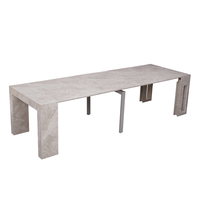 קונסולה נפתחת לפינת אוכל 3 מטר דגם הרמס Hermes אפור שיש | מבית WOODY