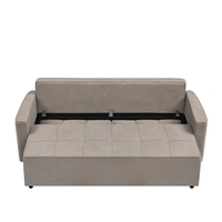 ספה מעוצבת נפתחת למיטה זוגית עם ארגז מצעים דגם ספידי קפוצ'ינו