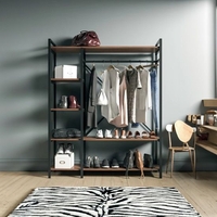 ארון בגדים פתוח דגם ברן BEREN חום WALNUT