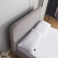 מיטה וחצי למזרן 120×190 מרופדת בד רחיץ 3D עם רגלי ברזל דגם קורין אפור