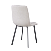 סט 4 כסאות אוכל מרופדים בד קטיפה דגם זאורוס SAURUS בז'