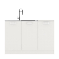 ארון מטבח מודרני ברוחב 1.2 כולל כיור נירוסטה דגם שירה