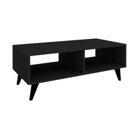 סט מזנון טלוויזיה צף ושולחן לסלון דגם איתי-תמרה שחור