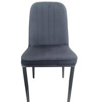 רביעיית כיסאות מרופדים דגם מונקו שחור