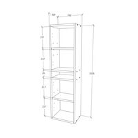 ארונית אמבטיה תלויה כולל 2 דלתות דגם איריס