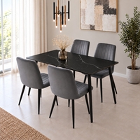 פינת אוכל פלטת קרמיקה 120X70 ס