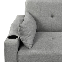 ספה דו-מושבית נפתחת למיטה זוגית דגם פצ’רטי PACERTI אפור