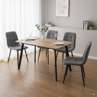 פינת אוכל נפתחת כולל ו-4 כסאות מרופדים דגם רומי אלון-שירה