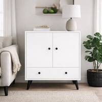 ארונית שידת אחסון ברוחב 75 דגם פורטו PORTO לבן