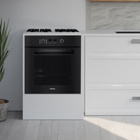 ארון שירות לתנור בילט אין וכיריים דגם בזלת לבן