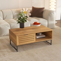 שולחן סלון בגוון אלון דגם פלאשינג FLUSHING