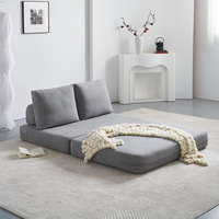 ספה דו-מושבית נפתחת למיטה זוגית דגם קסנדרה CASSANDRA אפור בהיר