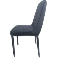 רביעיית כיסאות מרופדים דגם מונקו שחור