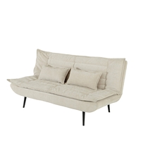 ספת אירוח מעוצבת נפתחת למיטה וחצי דגם הופמן HOFFMAN חום בהיר (בז')