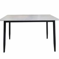 פינת אוכל מקרמיקה אפורה 120/70 ס