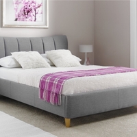 מיטה זוגית מבד איכותי רחיץ ודוחה כתמים דגם טרזה